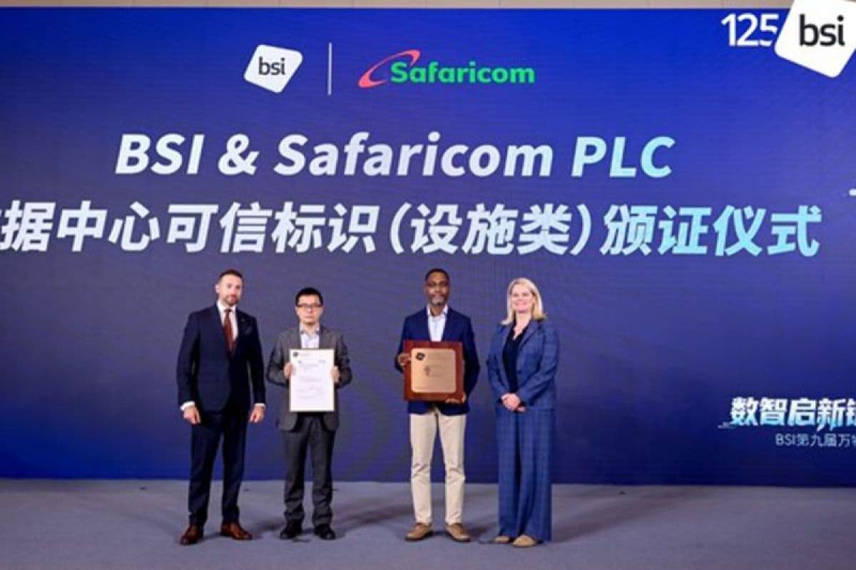 Safaricom Limuru Data Centre achieves BSI Data Centre Facilities Mark of Trust