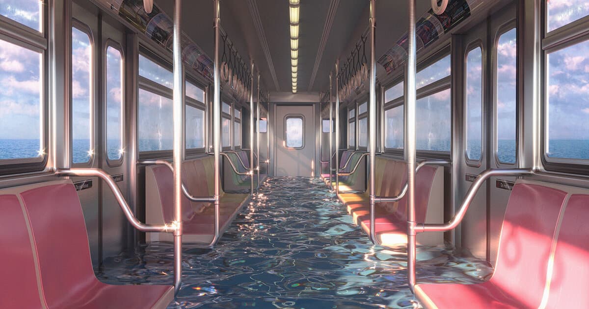 a collection of impossible dreamscapes imagines utopia beyond reality’s limits